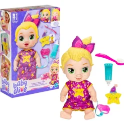Muñeca Baby Alive Rubia Felices Sueños con Dientes Limpios