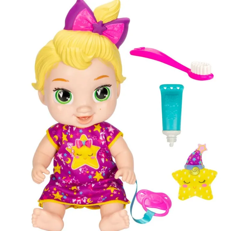 Muñeca Baby Alive Rubia Felices Sueños con Dientes Limpios