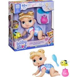 Muñeca Baby Alive Rubia que Gatea, con Sonidos y una Melodía para dormir