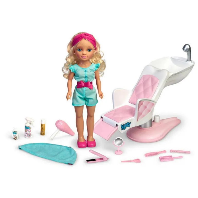 Muñeca Nancy Set de Juego Un Día de Peluquería