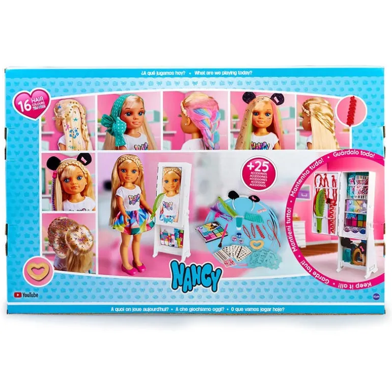 Muñeca Nancy Set de Juego Espejo 1001 Peinados