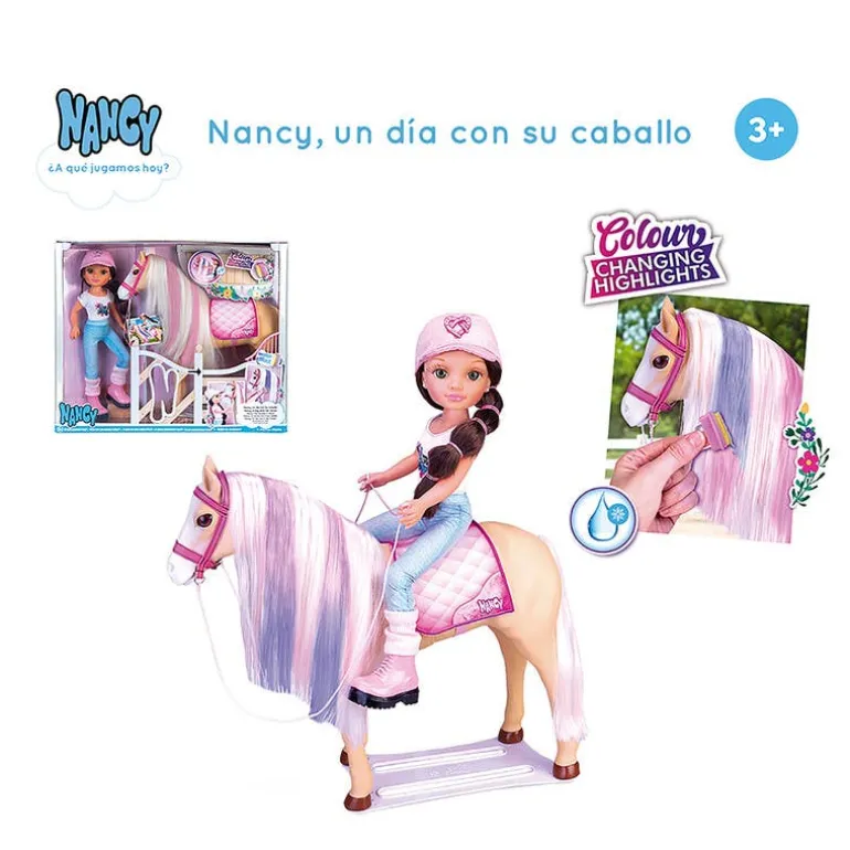 Nancy Muñeca Set de Juego Un Día con su Caballo