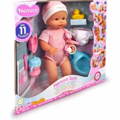 Nenuco Interactivo con 11 diferentes Funciones y Set de Juego con 7 Accesorios