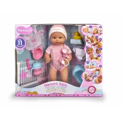 Nenuco Interactivo con 11 diferentes Funciones y Set de Juego con 7 Accesorios