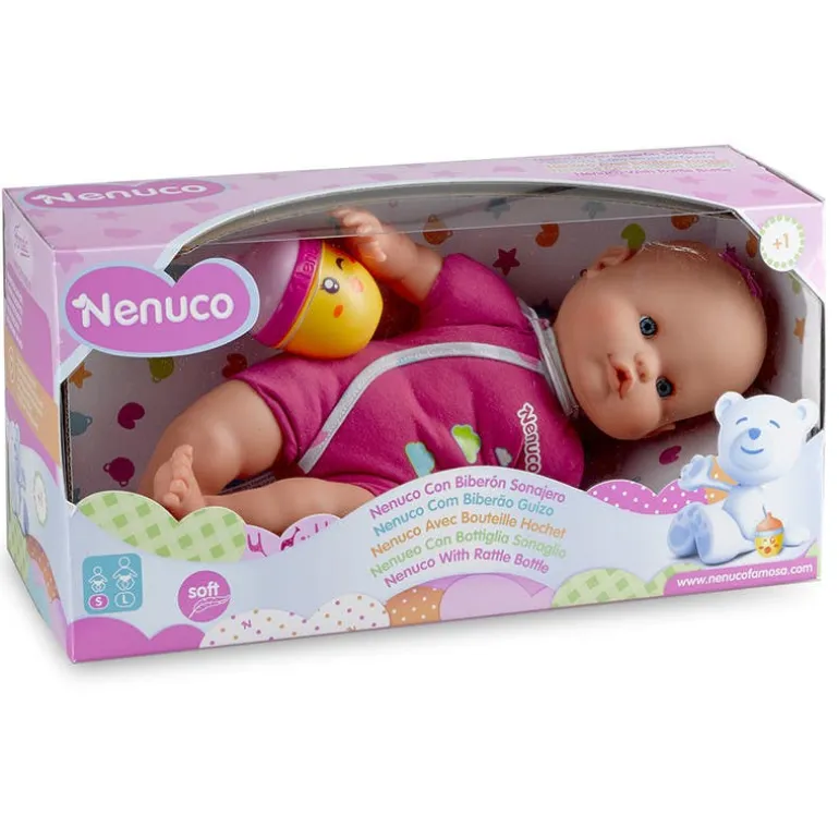 Nenuco Muñeca Abrazable Pañalero Rosa