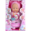 Nenuco Muñeca que dice Mamá, Papá, Popo, Succiona y llora sin su Chupón. Outfit Rosa