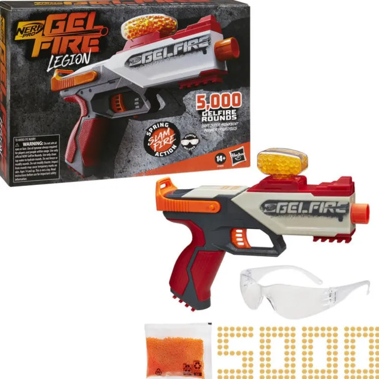 Nerf Lanzador de Gelfire Legion con Bolsa de 5 mil Bolitas