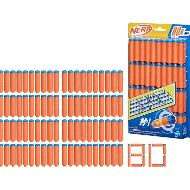 Nerf Refill de Dardos N Series con 80 Dardos