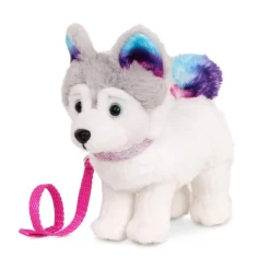 Our Generation Husky con Transportadora y Accesorios
