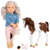 Our Generation Muñeca Yanira con Caballo Bebé
