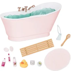 Our Generation Set de Juego Tina de Baño y Burbujas con Accesorios