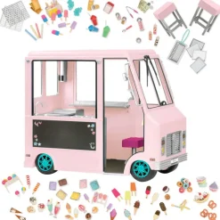 Our Generation Set de Juego Camión Rosa de Helados
