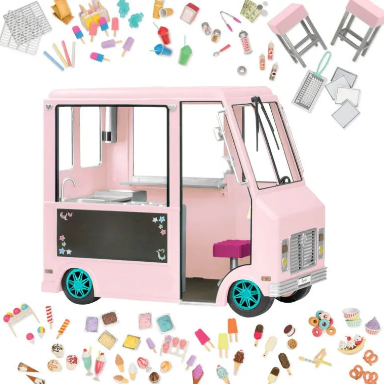 Our Generation Set de Juego Camión Rosa de Helados