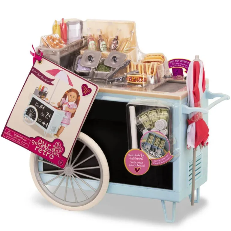 Our Generation Set de Juego Carrito Retro de Hot-Dog