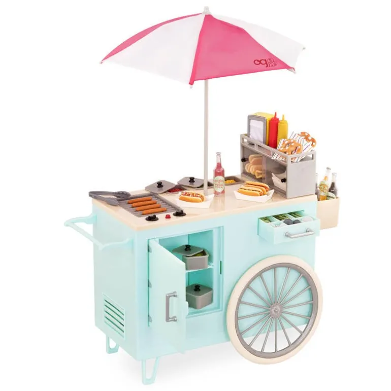 Our Generation Set de Juego Carrito Retro de Hot-Dog