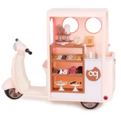 Our Generation Set de Juego Vespa Tienda de Galletas con Accesorios