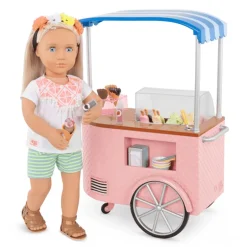 Our Generation Set de Juego Carrito de Helados con Accesorios