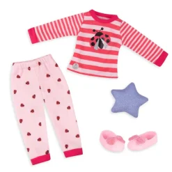 Outfit Pijama Ladybug para Muñecas, Glitter Girl