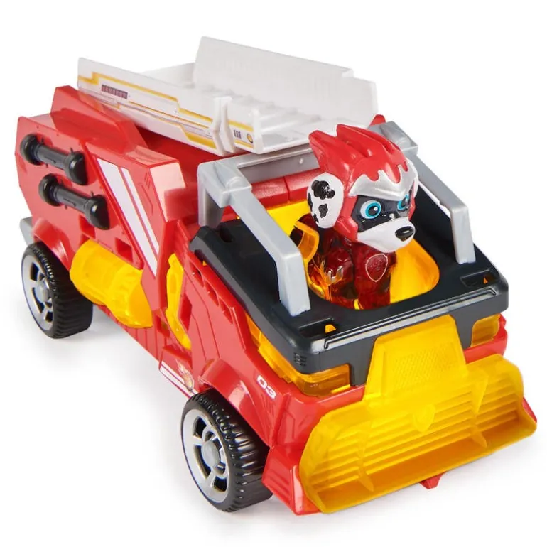 Paw Patrol Mighty Pups Super Paws Vehículo de Marshall