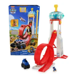 Paw Patrol Pista Lanzador de Vehículos con Luces y Sonido con Figura y Vehículo de Chase