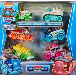 Paw Patrol Set de Juegos 6 Vehículos Neon