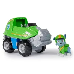 Paw Patrol Vehículo con Figura de Rocky en la Jungla