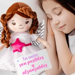 Peluches Angelitos de Guarda con Mensaje Espi