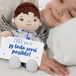 Peluches Angelitos de Guarda con Mensaje Feli