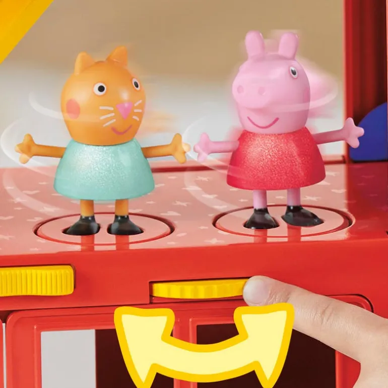 Peppa Pig Set de Juegos Party Bus con Accesorios de Fiesta y las Figuras de Peppa, Pedro y Candy