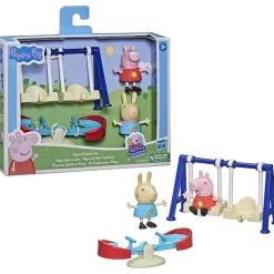 Peppa Pig Set de Juegos Parque de Juegos con Peppa y Rebeca Liebre