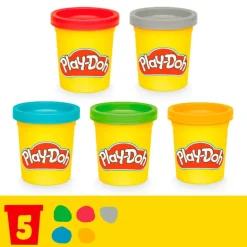 Play-Doh Set de Juegos Mesa de Trabajo con Herramientas con Accesorios y 5 Latas
