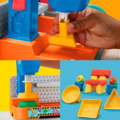 Play-Doh Set de Juegos Mesa de Trabajo con Herramientas con Accesorios y 5 Latas