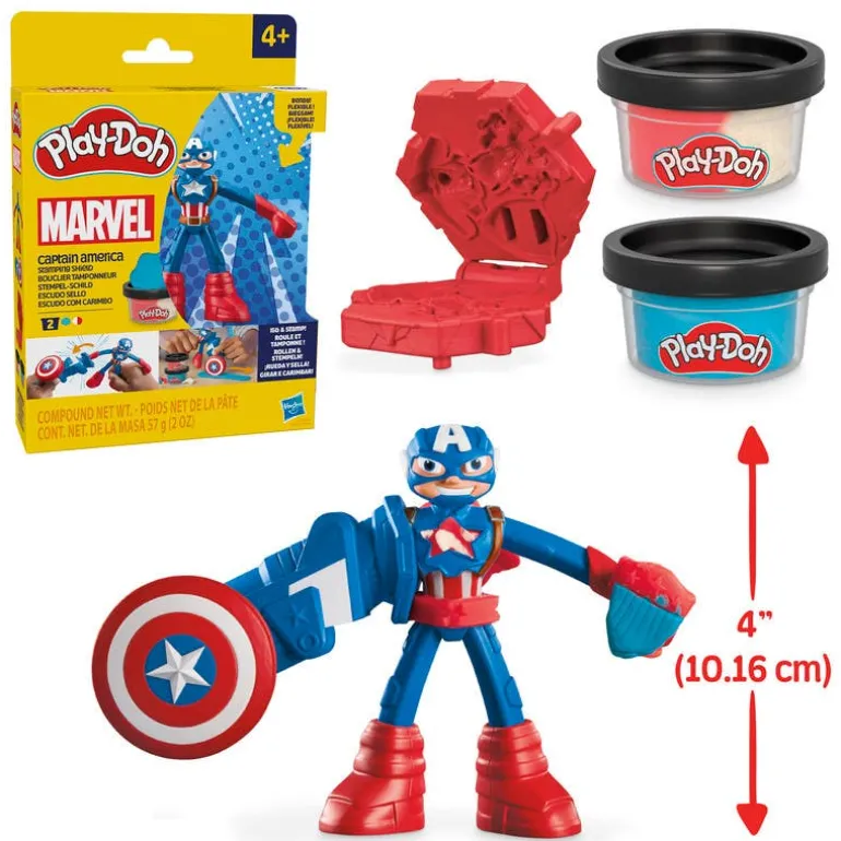 Play-Doh Marvel Figura Capitán América