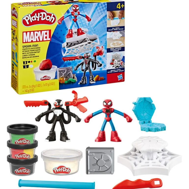 Play-Doh Marvel Set De Juego Spider-Man Lanza Y Atrapa