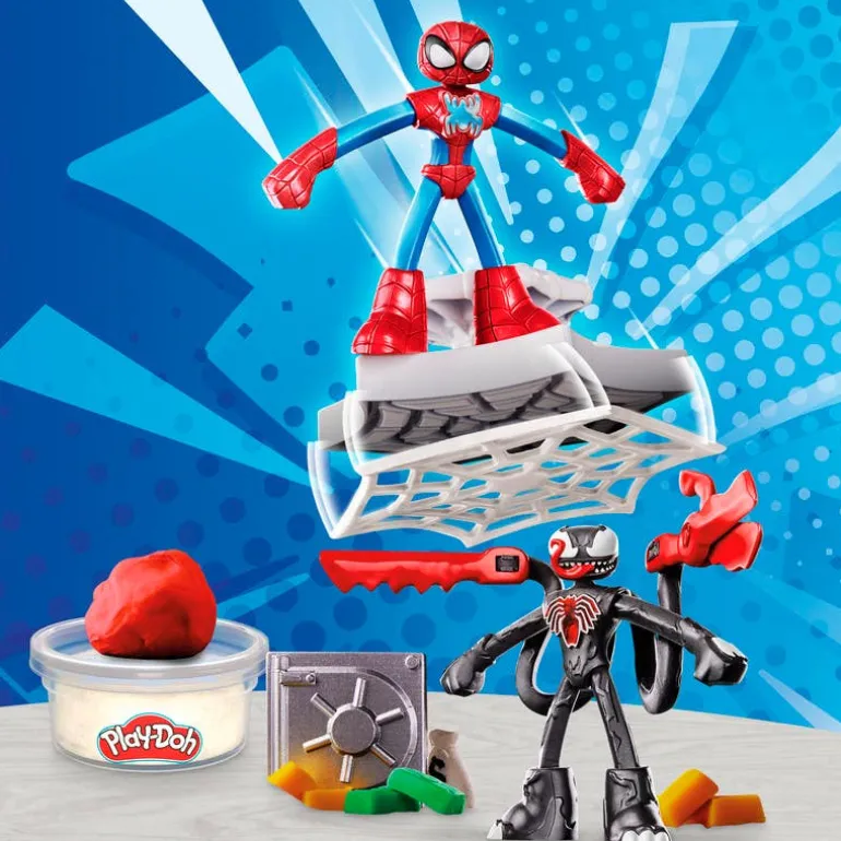 Play-Doh Marvel Set De Juego Spider-Man Lanza Y Atrapa