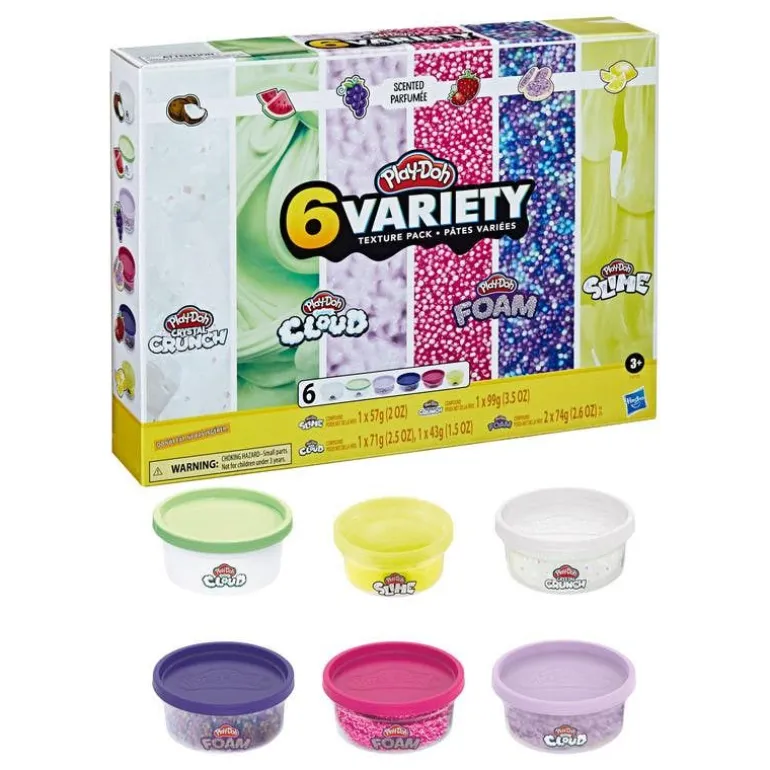 Play-Doh Set de Juegos 6 Latas con Texturas