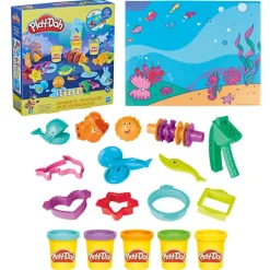 Play-Doh Set de Juegos Amigos del Mar con 12 Accesorios y 5 Latas