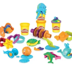 Play-Doh Set de Juegos Amigos del Mar con 12 Accesorios y 5 Latas