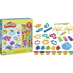 Play-Doh Set de Juegos Animales de Mar con 20 Accesorios y 7 Latas