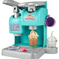 Play-Doh Set de Juegos Cafetería con Maquina de Café 20 Accesorios y 8 Latas