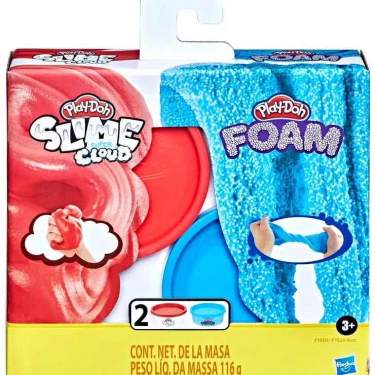 Play-Doh Set de Juegos de Slime y Súper Cloud Azul y Rojo