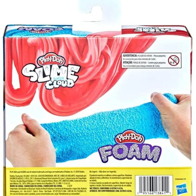 Play-Doh Set de Juegos de Slime y Súper Cloud Azul y Rojo