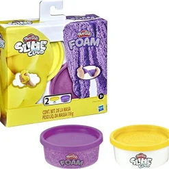 Play-Doh Set de Juegos de Slime y Súper Cloud Amarillo y Morado