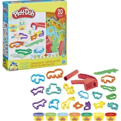 Play-Doh Set de Juegos Dinosaurios con 20 Accesorios y 7 Latas
