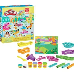 Play-Doh Set de Juegos Zoológico con 12 Accesorios y 5 Latas