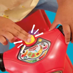 Play-Doh Vespa Montable Correpasillos y Pizzería con 15 Accesorios y 10 Latas