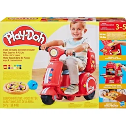 Play-Doh Vespa Montable Correpasillos y Pizzería con 15 Accesorios y 10 Latas