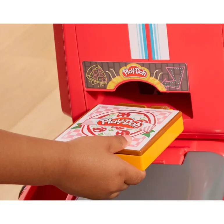 Play-Doh Vespa Montable Correpasillos y Pizzería con 15 Accesorios y 10 Latas