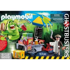 Playmobil Ghostbusters Set de Juegos Pegajoso con Carritos de Hot Dog