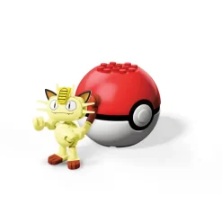 Pokemon Pokébola con Meowth Mega Construx